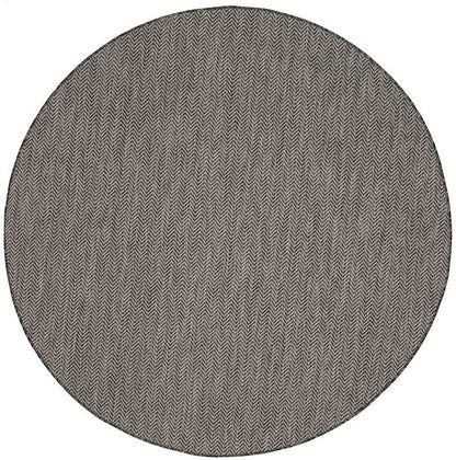 Safavieh Courtyard Cy8022-36621 Black / Beige Solid Color Area Rug