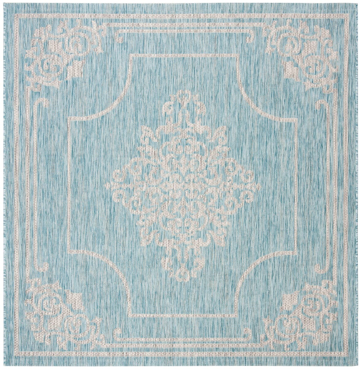 Safavieh Courtyard Cy8212-37121 Aqua / Grey Area Rug