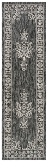 Safavieh Courtyard Cy8232-36621 Black/Ivory Area Rug