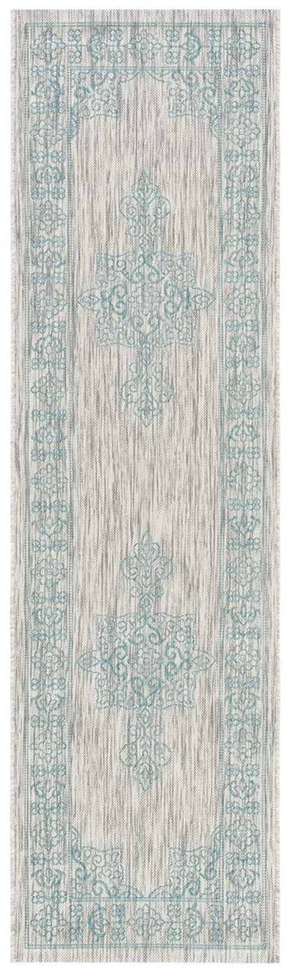 Safavieh Courtyard Cy8232-37112 Grey/Aqua Area Rug