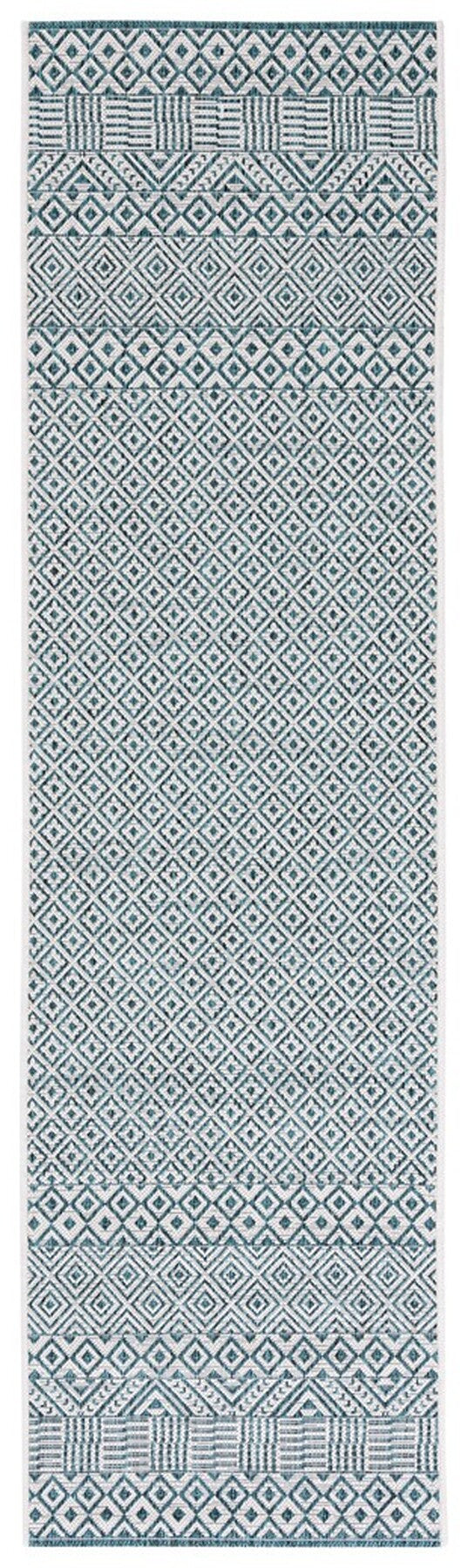 Safavieh Courtyard Cy8235-53512 Ivory/Aqua Area Rug