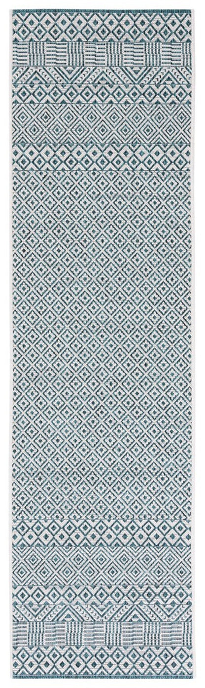 Safavieh Courtyard Cy8235-53512 Ivory/Aqua Area Rug