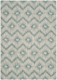 Safavieh Courtyard Cy8463-37212 Grey / Blue Geometric Area Rug