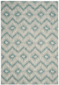 Safavieh Courtyard Cy8463-37212 Grey / Blue Geometric Area Rug