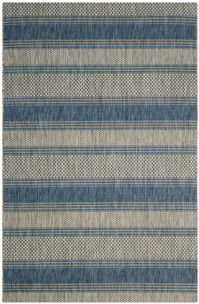 Safavieh Courtyard Cy8464-36812 Grey / Navy Striped Area Rug