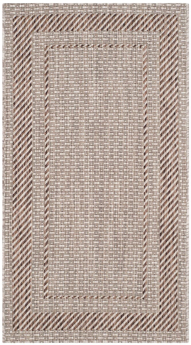 Safavieh Courtyard Cy8477-36312 Beige / Brown Bordered Area Rug