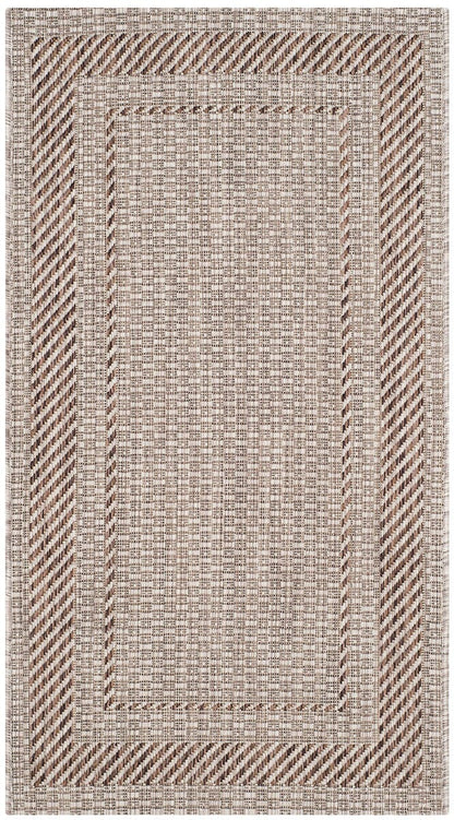 Safavieh Courtyard Cy8477-36312 Beige / Brown Bordered Area Rug