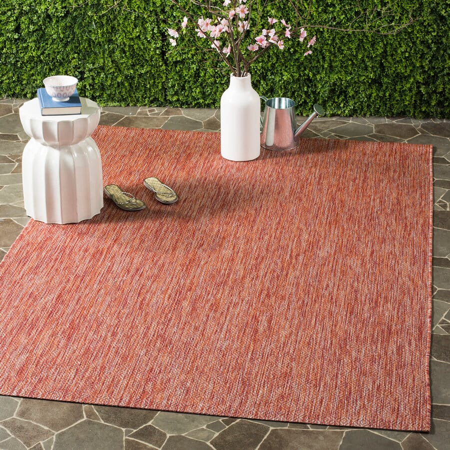Safavieh Courtyard Cy8520-36522 Red / Red Solid Color Area Rug