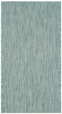 Safavieh Courtyard Cy8521-37121 Aqua / Grey Solid Color Area Rug