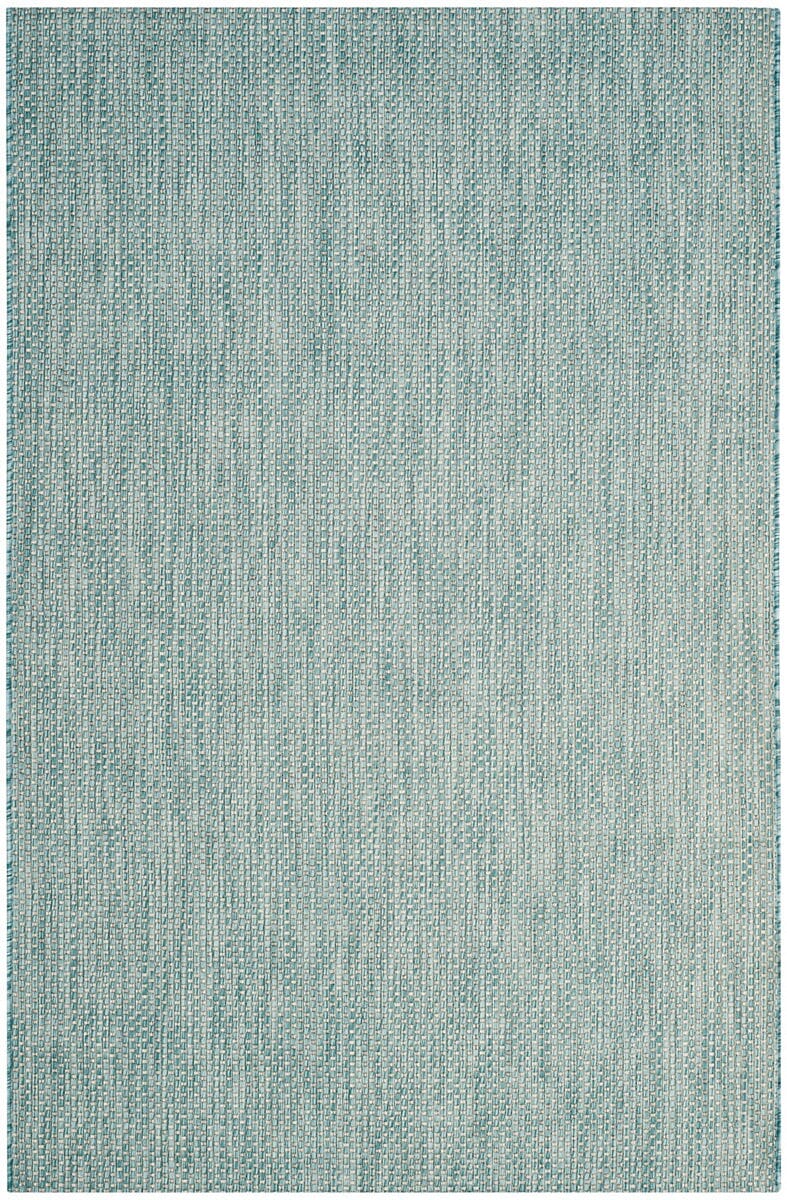 Safavieh Courtyard Cy8521-37121 Aqua / Grey Solid Color Area Rug