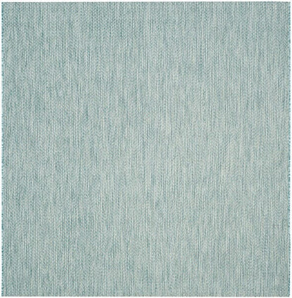 Safavieh Courtyard Cy8521-37121 Aqua / Grey Solid Color Area Rug