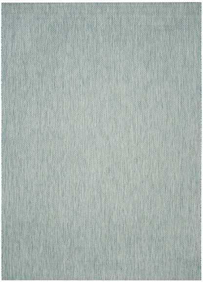 Safavieh Courtyard Cy8521-37121 Aqua / Grey Solid Color Area Rug