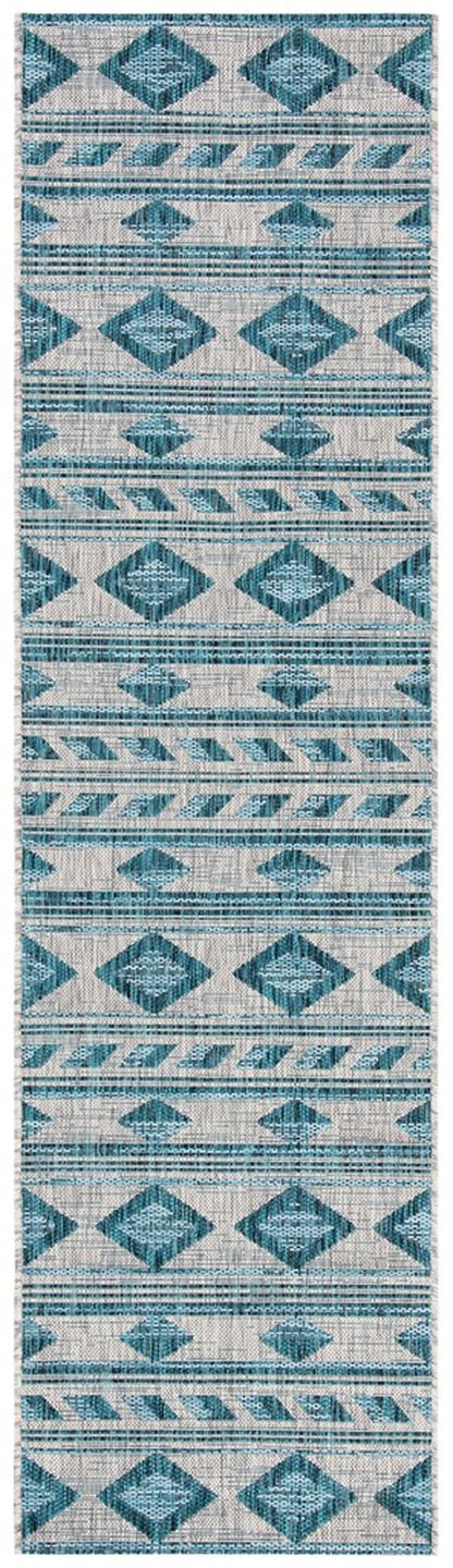 Safavieh Courtyard Cy8529-37212 Grey/Teal Area Rug