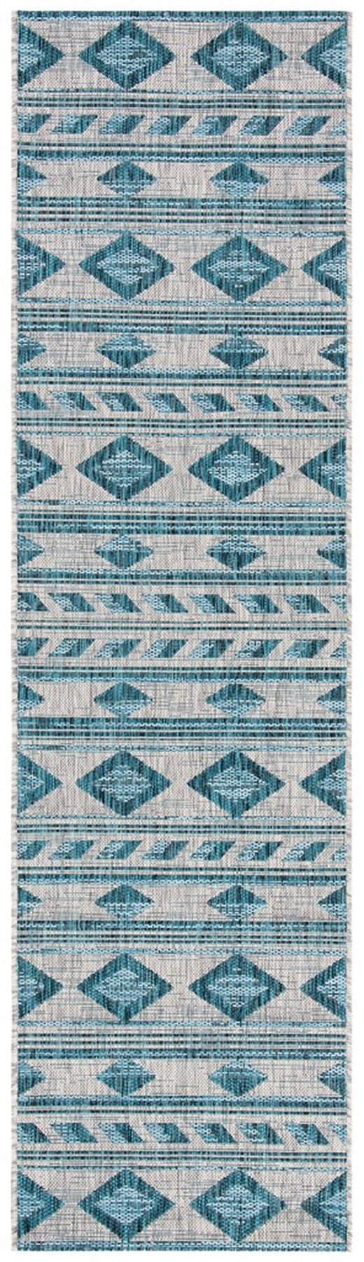 Safavieh Courtyard Cy8529-37212 Grey/Teal Area Rug