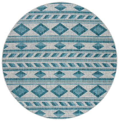 Safavieh Courtyard Cy8529-37212 Grey/Teal Area Rug