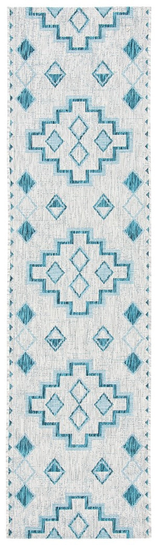 Safavieh Courtyard Cy8533-37212 Grey/Teal Area Rug