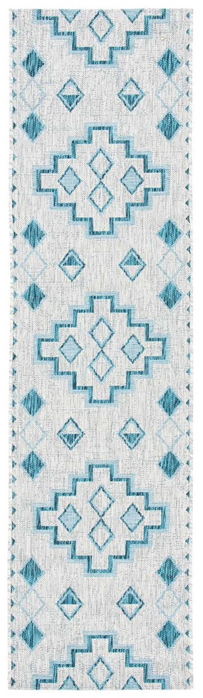 Safavieh Courtyard Cy8533-37212 Grey/Teal Area Rug