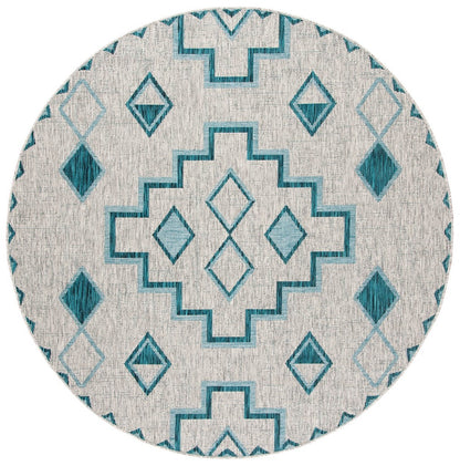 Safavieh Courtyard Cy8533-37212 Grey/Teal Area Rug