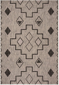 Safavieh Courtyard Cy8533-37612 Grey / Black Southwestern Area Rug