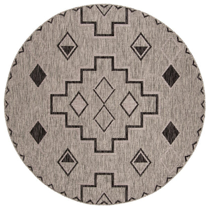 Safavieh Courtyard Cy8533-37612 Grey / Black Southwestern Area Rug