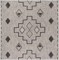 Safavieh Courtyard Cy8533-37612 Grey / Black Southwestern Area Rug