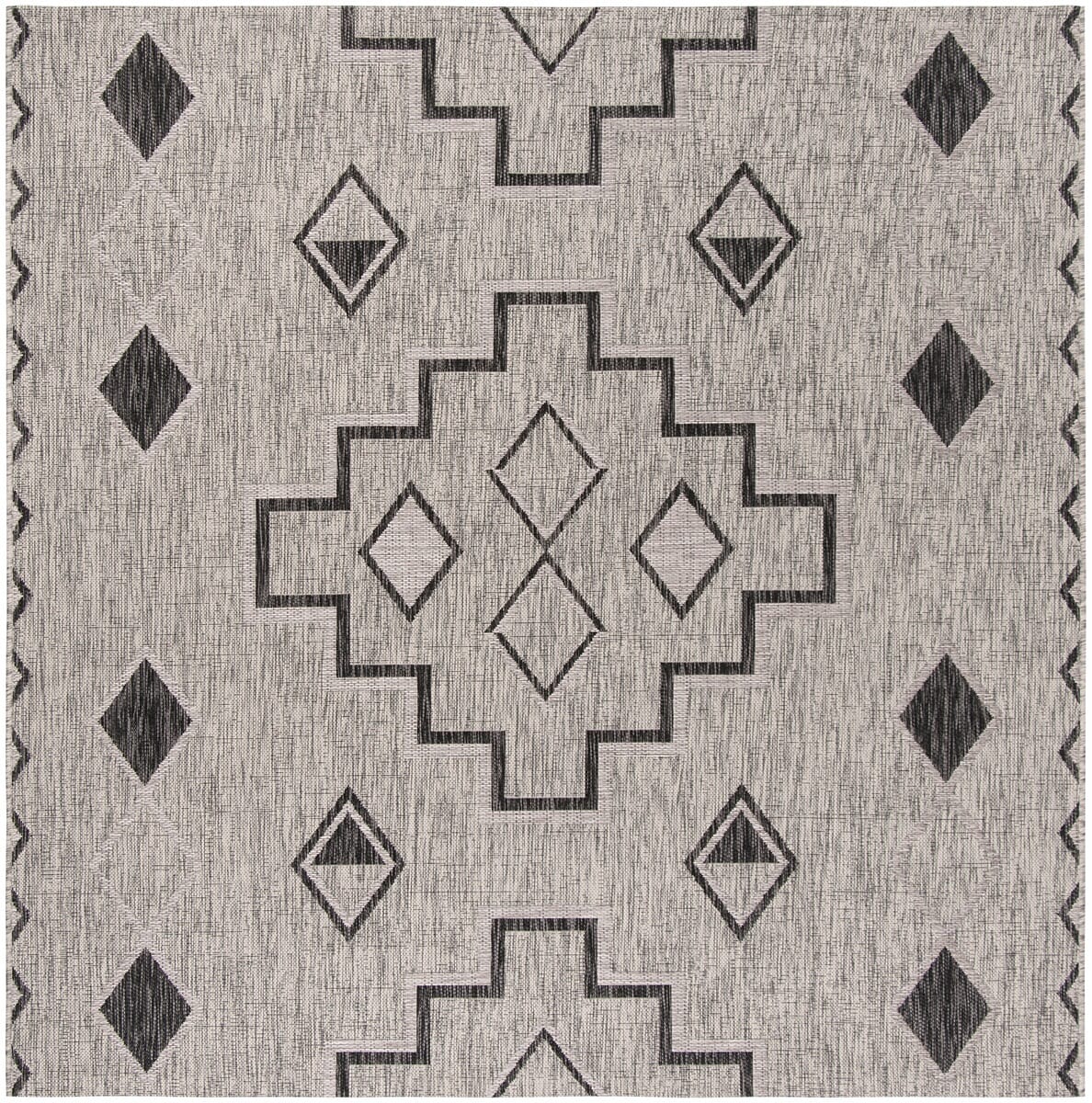 Safavieh Courtyard Cy8533-37612 Grey / Black Southwestern Area Rug