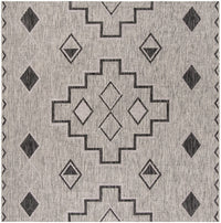 Safavieh Courtyard Cy8533-37612 Grey / Black Southwestern Area Rug