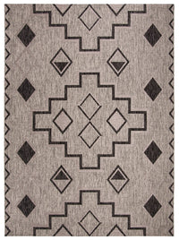 Safavieh Courtyard Cy8533-37612 Grey / Black Southwestern Area Rug