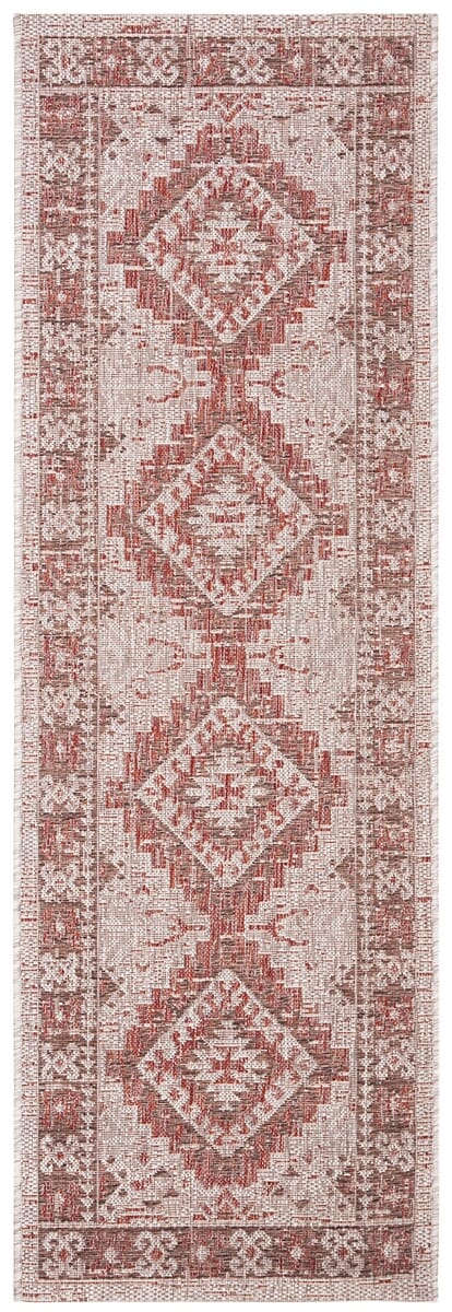 Safavieh Courtyard Cy8546-36512 Beige / Red Southwestern Area Rug