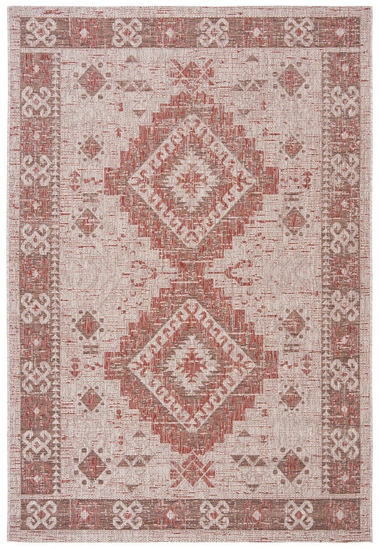 Safavieh Courtyard Cy8546-36512 Beige / Red Southwestern Area Rug