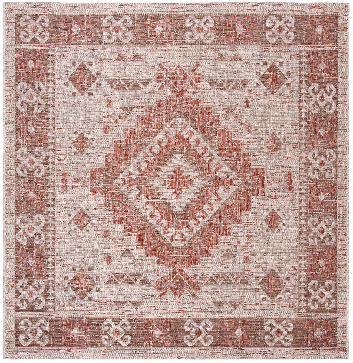 Safavieh Courtyard Cy8546-36512 Beige / Red Southwestern Area Rug