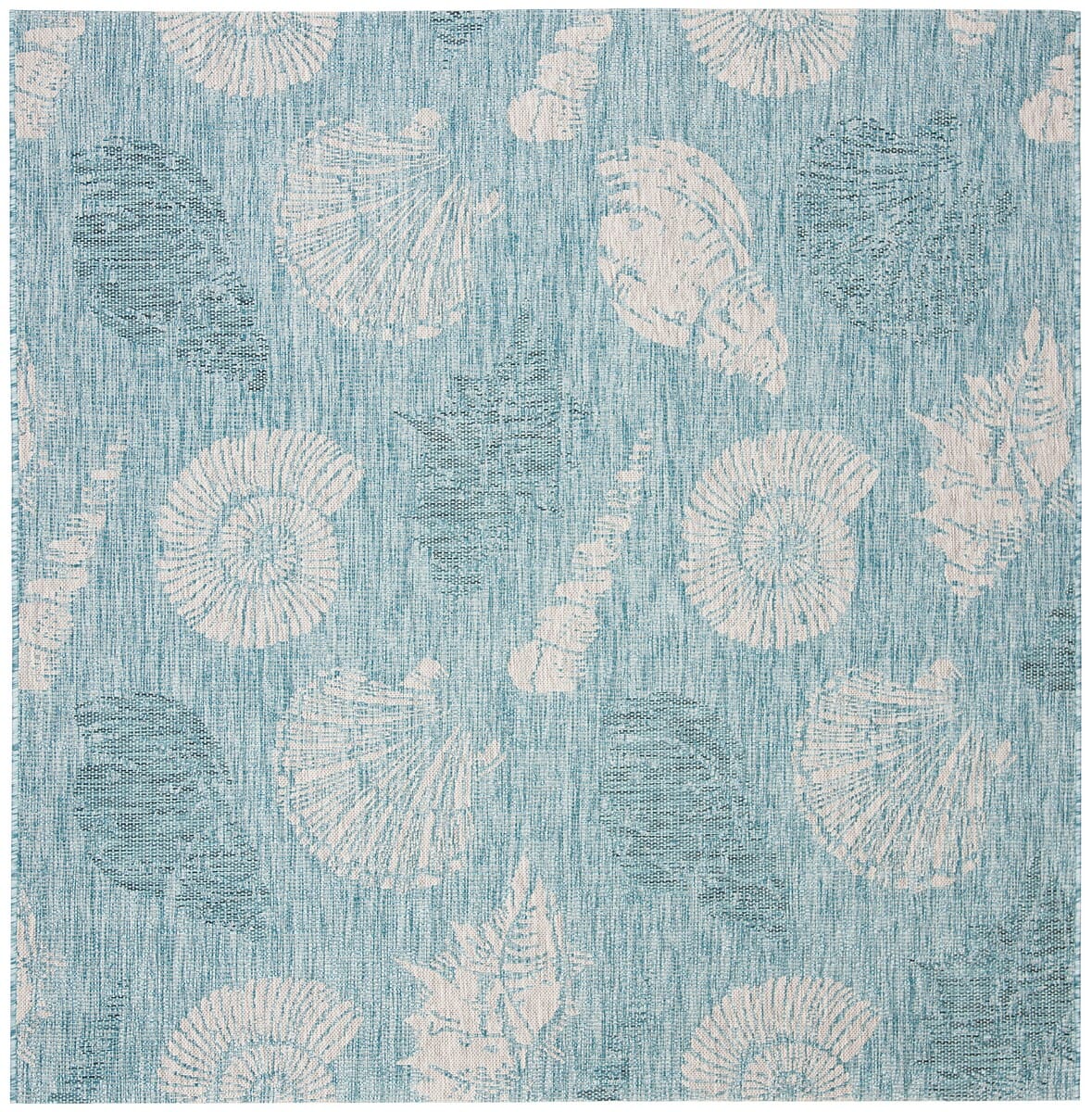 Safavieh Courtyard Cy8547-37121 Aqua / Cream Floral / Country Area Rug