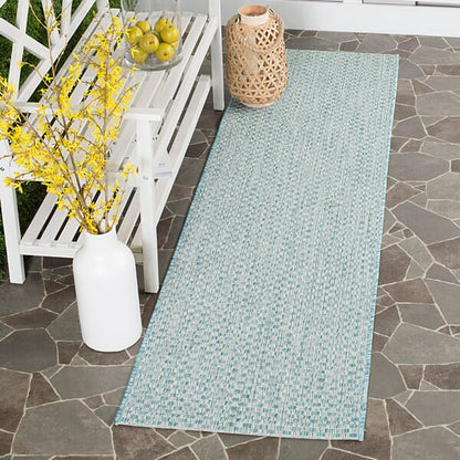 Safavieh Courtyard Cy8653-37121 Light Blue / Light Grey Area Rug