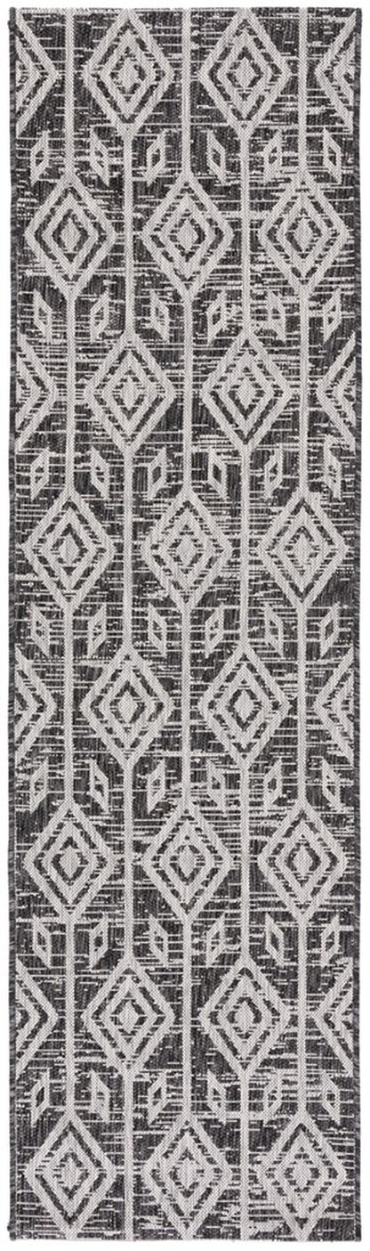 Safavieh Courtyard Cy8662-37621 Black/Grey Area Rug