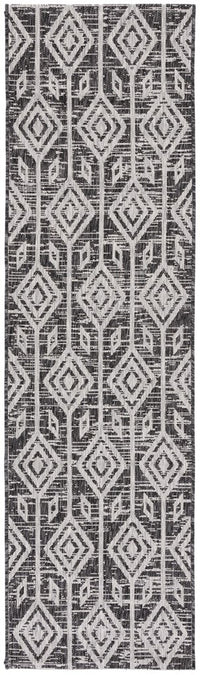 Safavieh Courtyard Cy8662-37621 Black/Grey Area Rug