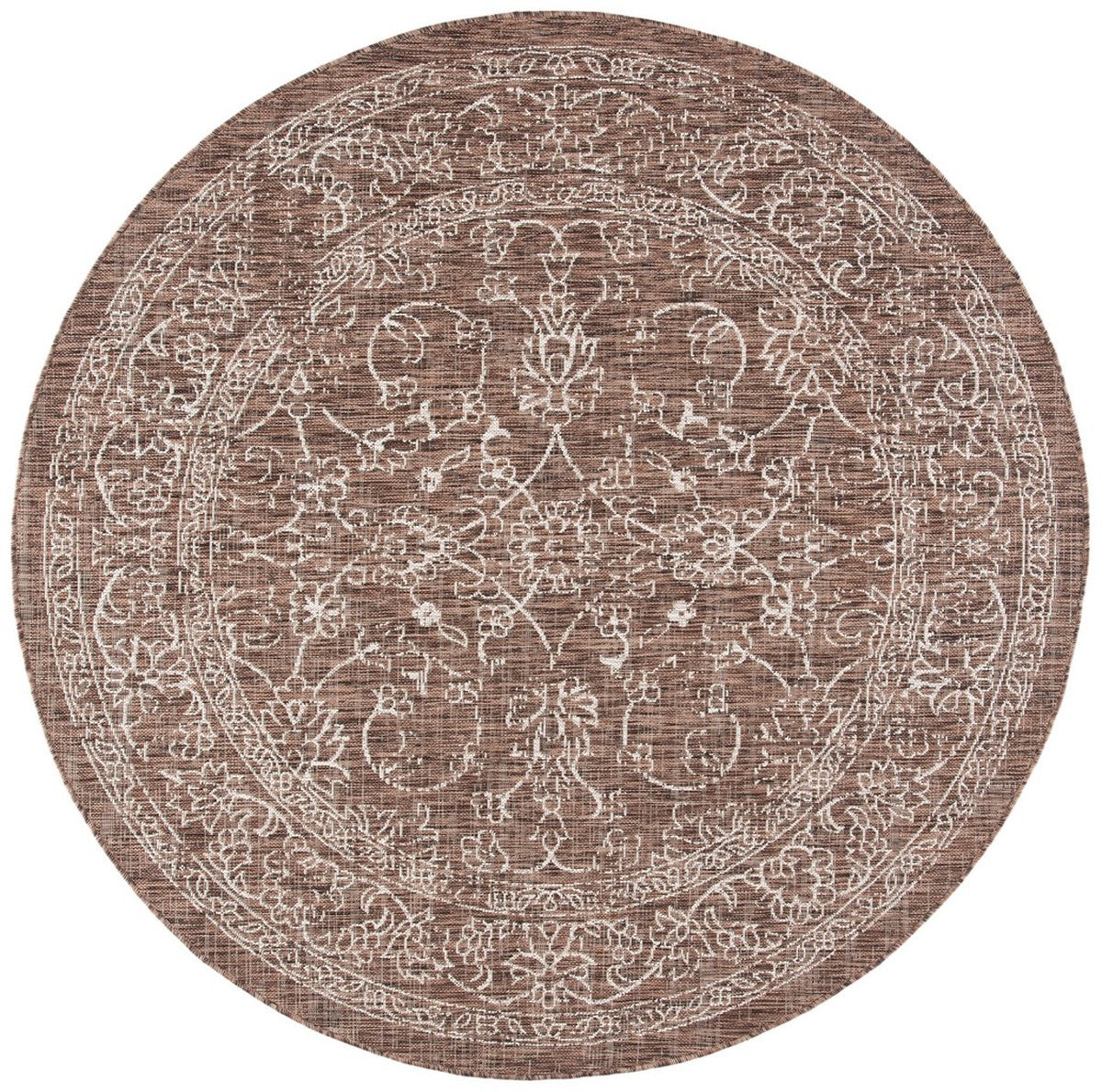 Safavieh Courtyard Cy8680-36321 Brown/Ivory Area Rug