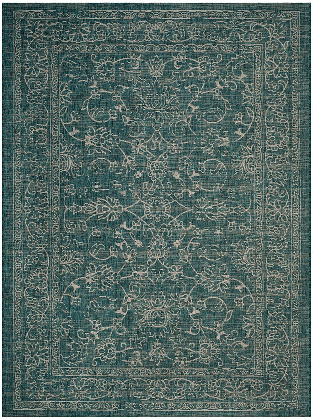 Safavieh Courtyard Cy8680-37221 Turquoise Area Rug