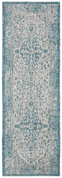 Safavieh Courtyard Cy8720-372 Teal / Cream Area Rug