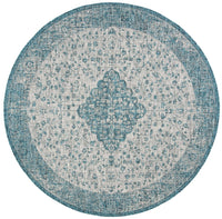 Safavieh Courtyard Cy8720-372 Teal / Cream Area Rug