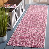 Safavieh Courtyard Cy8734-55912 Ivory/Fuchsia Area Rug