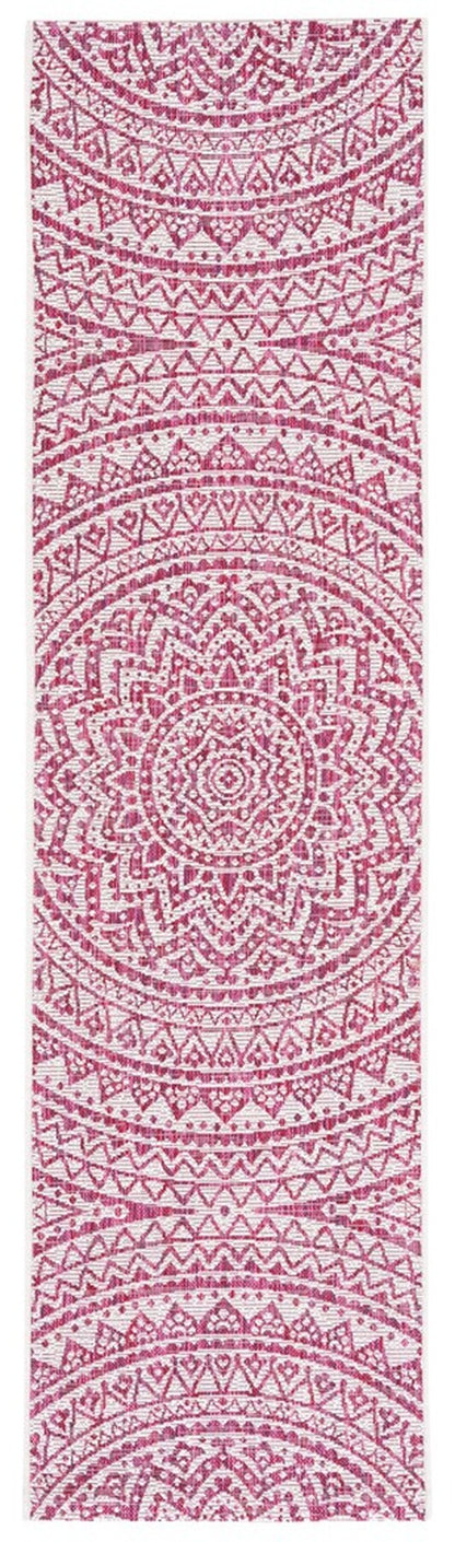 Safavieh Courtyard Cy8734-55912 Ivory/Fuchsia Area Rug