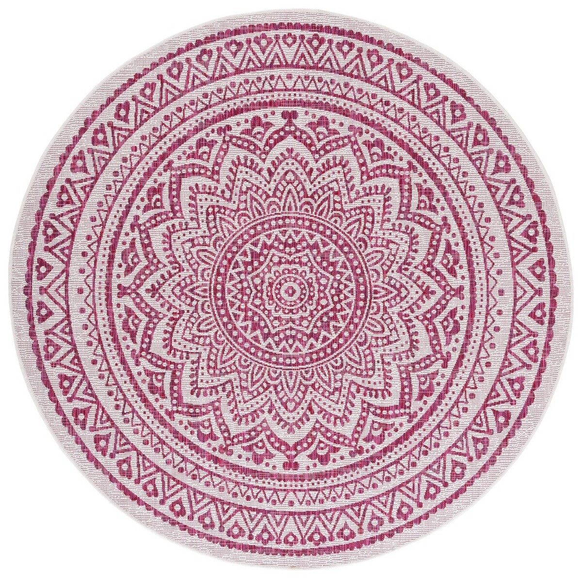 Safavieh Courtyard Cy8734-55912 Ivory/Fuchsia Area Rug