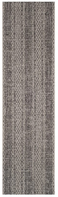 Safavieh Courtyard Cy8736-37612 Light Grey / Black Area Rug