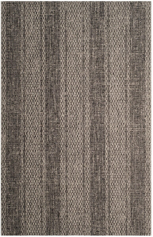 Safavieh Courtyard Cy8736-37612 Light Grey / Black Area Rug