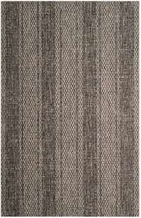 Safavieh Courtyard Cy8736-37612 Light Grey / Black Area Rug