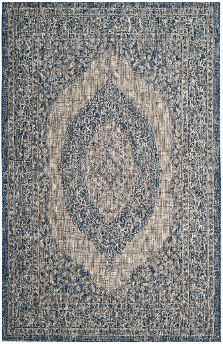 Safavieh Courtyard Cy8751-36812 Light Grey / Blue Area Rug