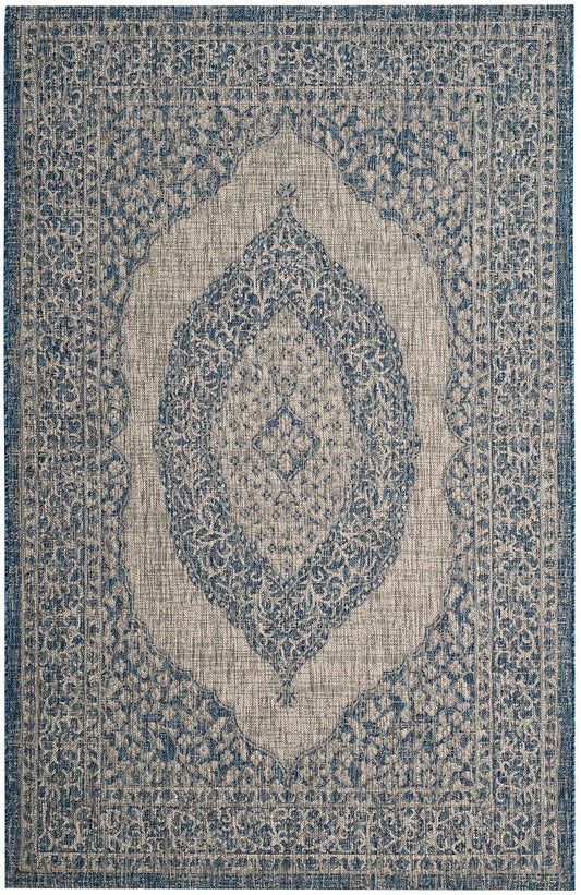 Safavieh Courtyard Cy8751-36812 Light Grey / Blue Area Rug