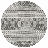 Safavieh Courtyard Cy8787-37621 Black/Grey Area Rug