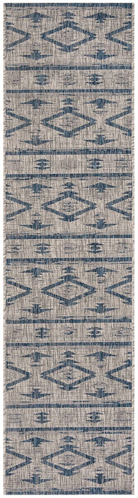 Safavieh Courtyard Cy8863-36812 Grey / Navy Moroccan Area Rug