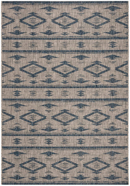 Safavieh Courtyard Cy8863-36812 Grey / Navy Moroccan Area Rug